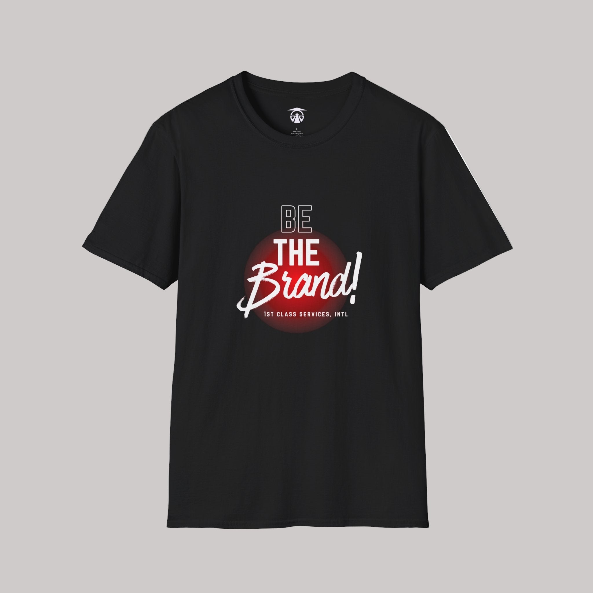 Be The Brand Unisex Tee – White Lettering Red Accent