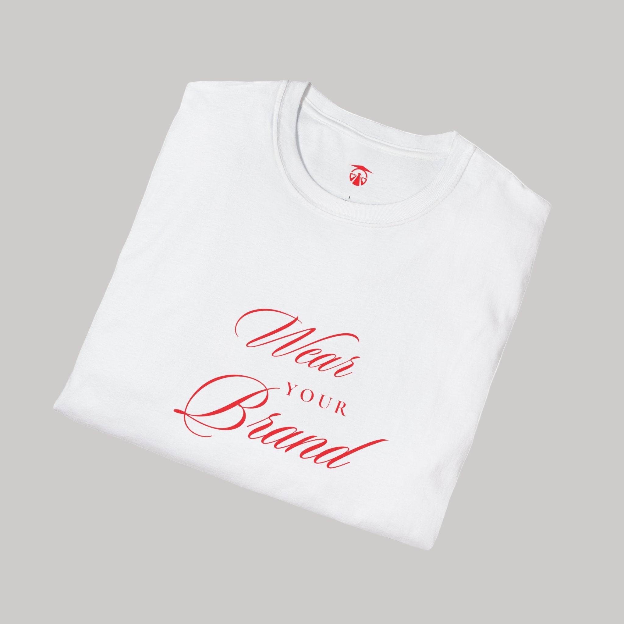 Wear Your Brand Unisex Tee – Red Lettering