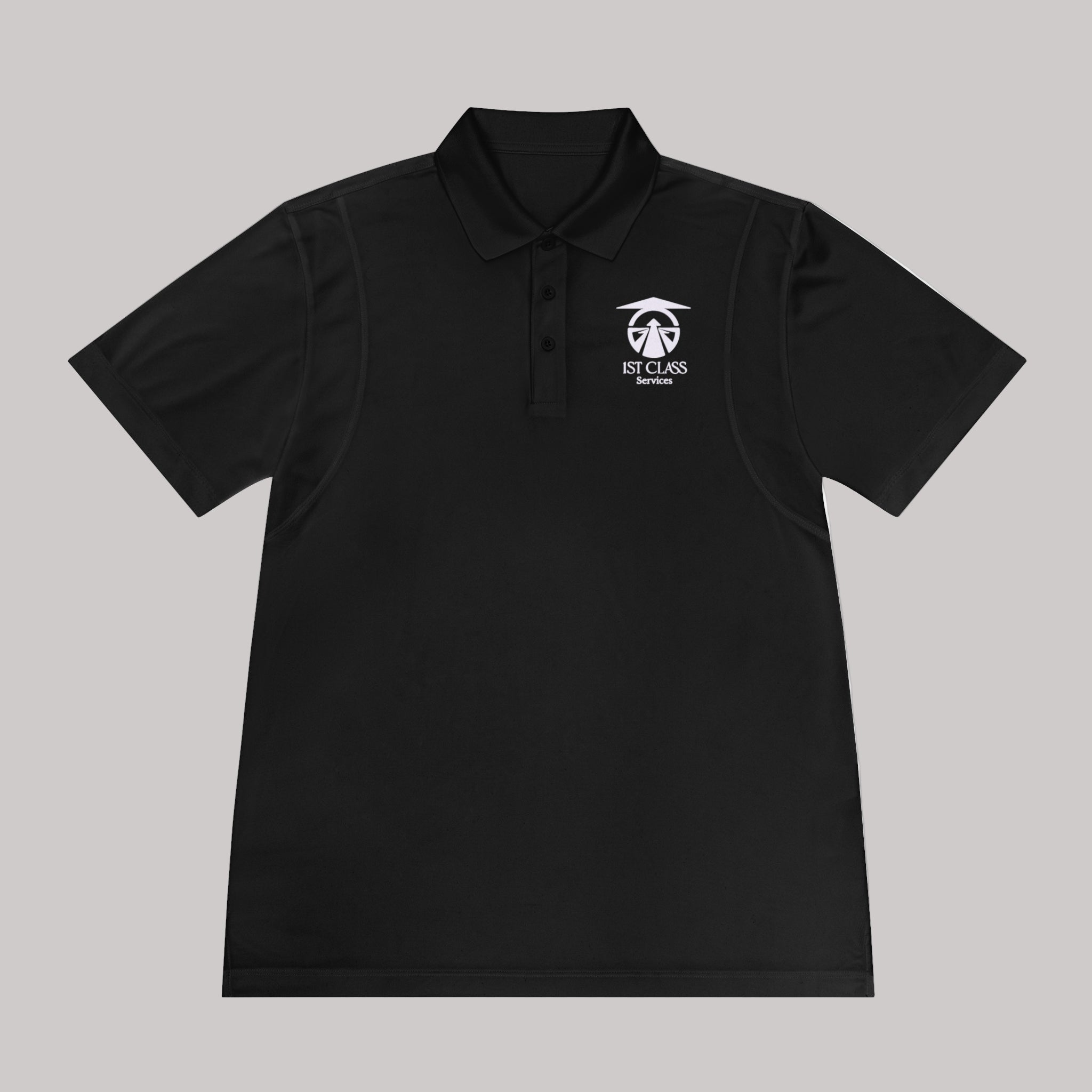 1st Class Services Embroidered Polo Shirt – with Chest Logo