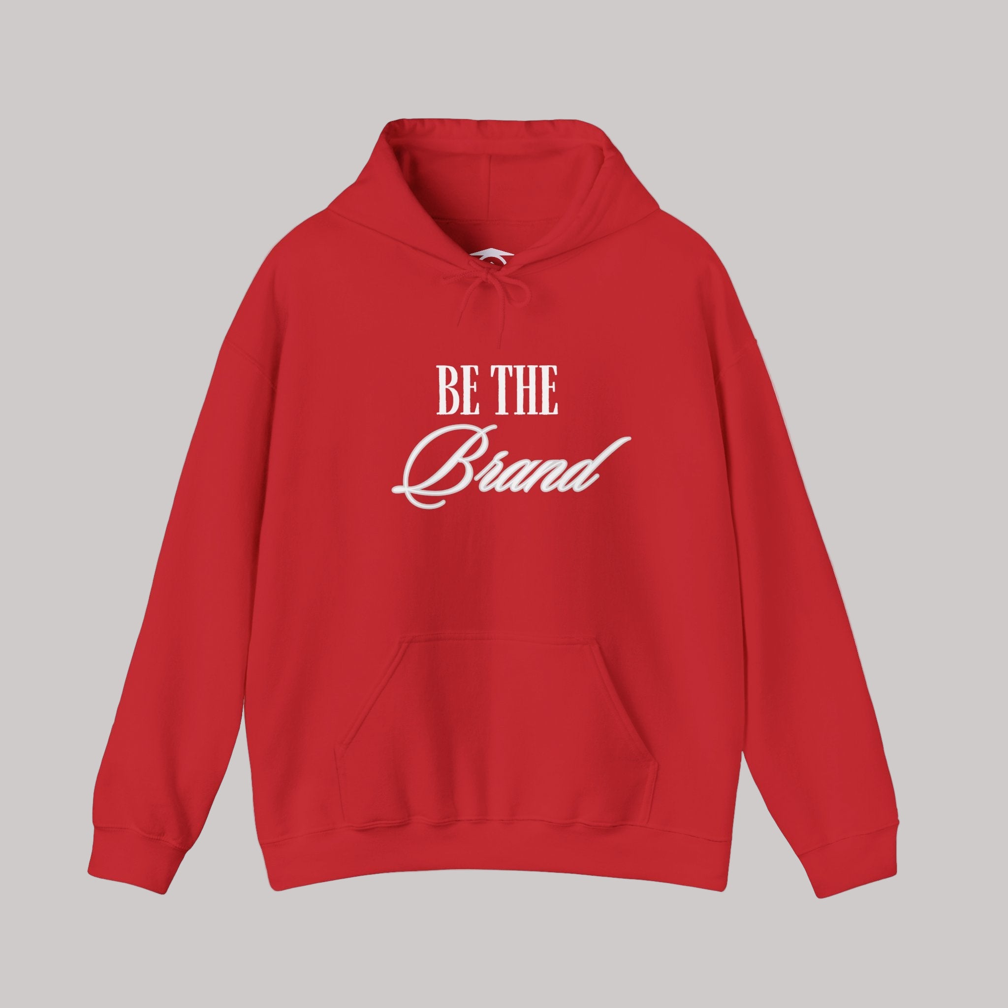 Be the Brand Unisex Hoodie – White Embroidered Chest Logo