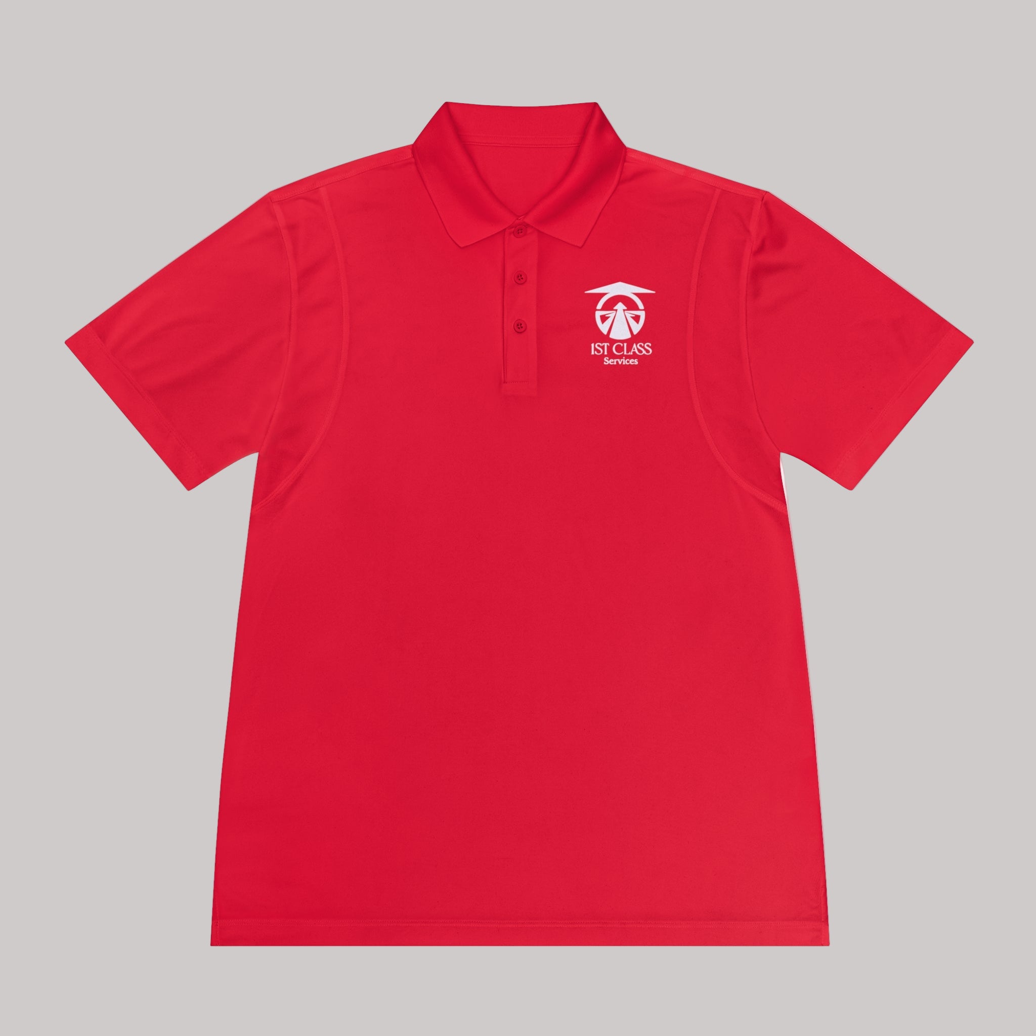 1st Class Services Embroidered Polo Shirt – with Chest Logo